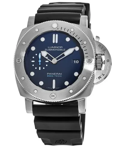 Panerai Submersible PAM00692 - Blue Dial Titanium Chronograph Watch (blue, arb12512)
