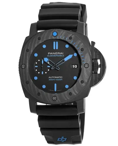 Panerai Submersible Automatic Chronograph Rubber Strap Watch PAM01616 (black, arb12586)