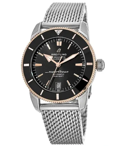 Breitling Superocean Heritage Automatic 42 - Steel & Red Gold Men's Watch - Model UB2010121B1A1 (black, arb12762)
