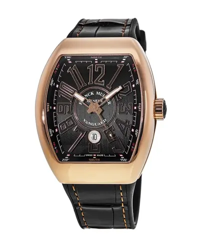 Franck Muller Vanguard V45SCDT5NNR, Brand New 18kt Rose Gold Automatic Men's Watch with Grey Dial, Grey Dial V 45 SC DT 5N NR (arb12825)