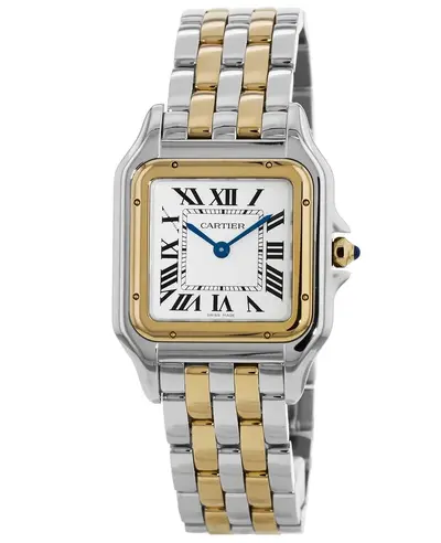 Cartier Panthere de Cartier Medium W2PN0007 - Silver Dial, Yellow Gold and Stainless Steel (arb12907)