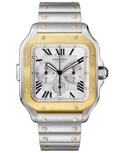 Cartier Santos De Cartier Chronograph Watch Model W2SA0008 (arb12910)