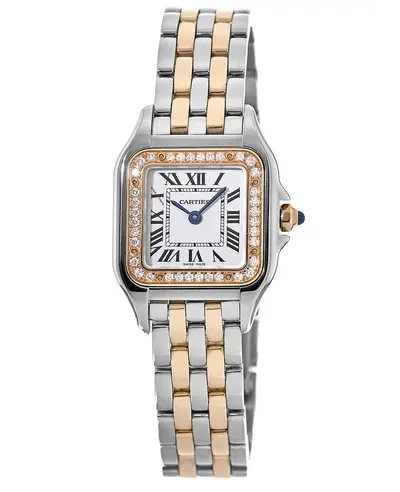 Cartier Panthere de Cartier W3PN0006 Steel and Rose Gold Small Women's Watch (arb12921)