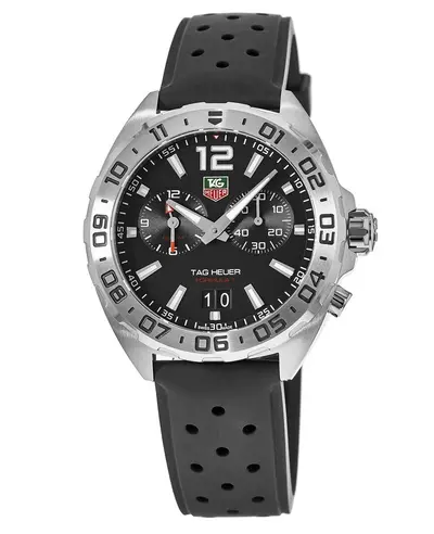 Authentic Tag Heuer Formula 1 Quartz Alarm Watch waz111a.ft8023 (black, arb12963)