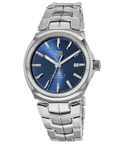 Authentic Tag Heuer Link Automatic Blue Dial Stainless Steel Men's Watch wbc2112.ba0603 (blue, arb12974)