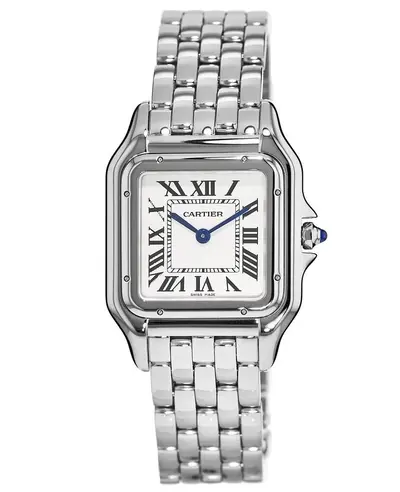 Cartier Panthere de Cartier Medium Silver Dial Stainless Steel Women's Watch - Model WSPN0007 (arb13217)